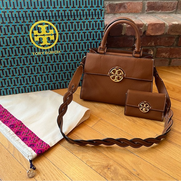 Tory Burch Handbags - Tory Burch Miller Top-Handle Satchel & Matching Wallet Set